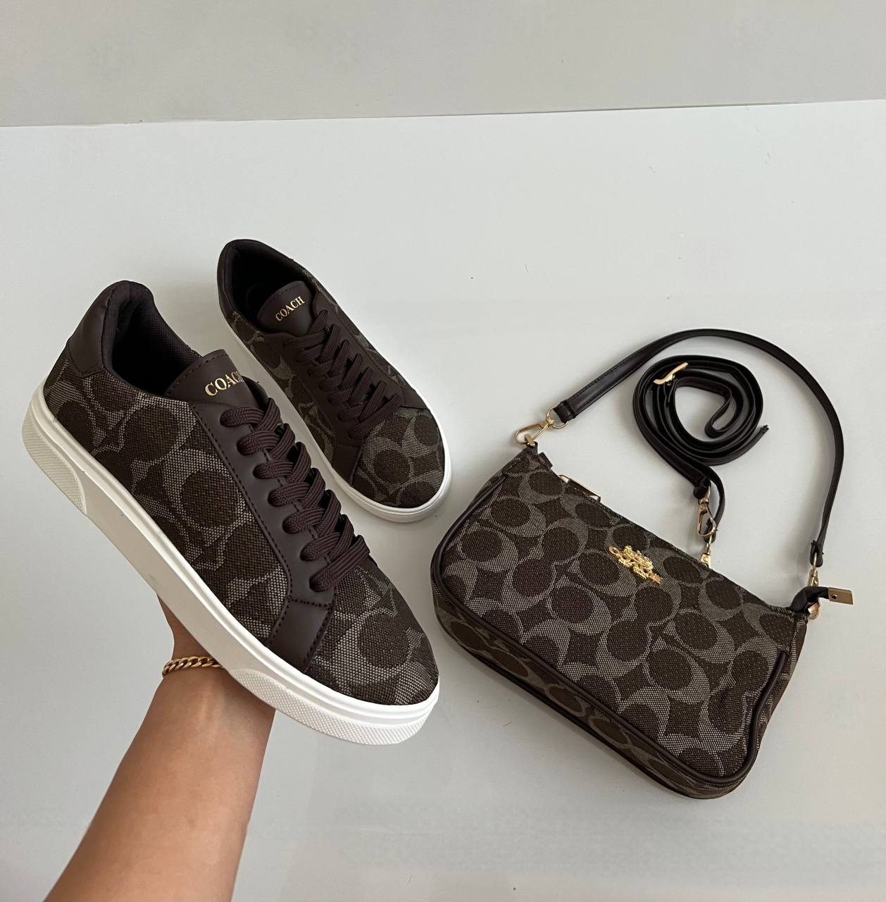 ست ونس و کیف کواچ رنگ قهوه ای مستر کوالیتی - تصویر 4